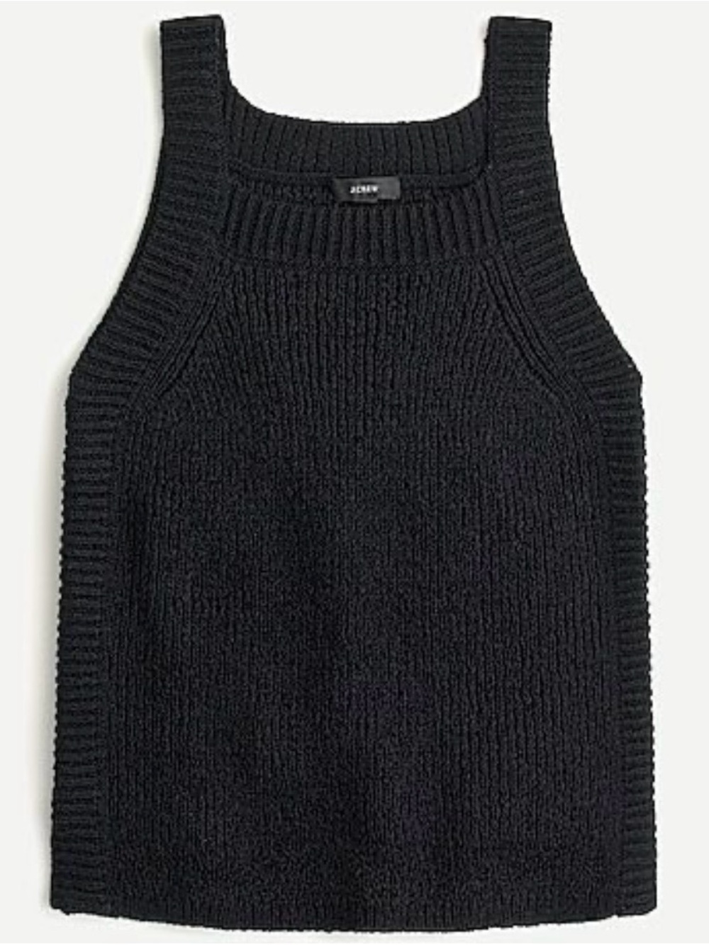 J. Crew Sweater Tank #AM738 Sleeveless Shirt Black 2 XS